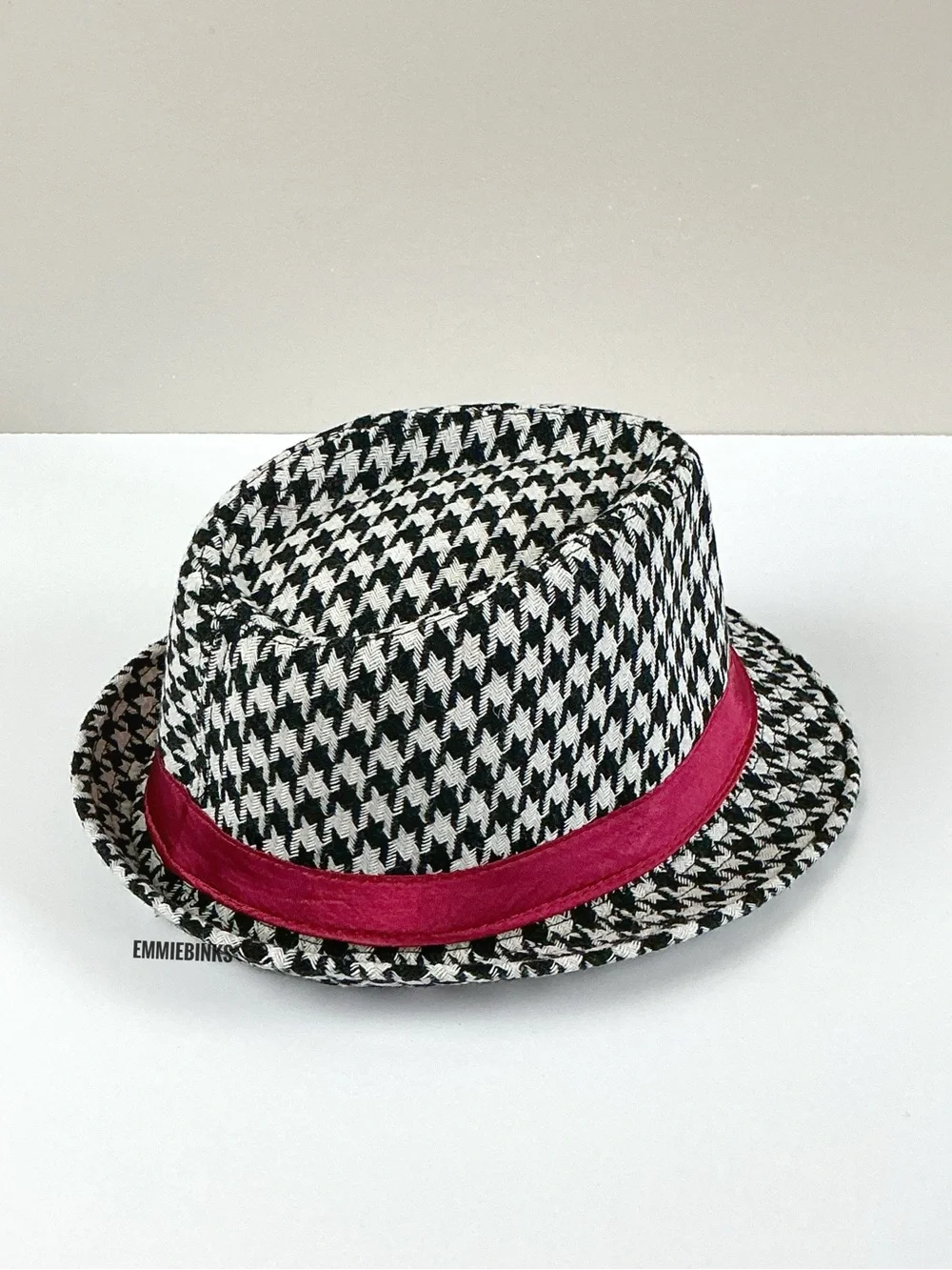 New Houndstooth Print University of Alabama Coach Bear Bryant Fedora Hat
